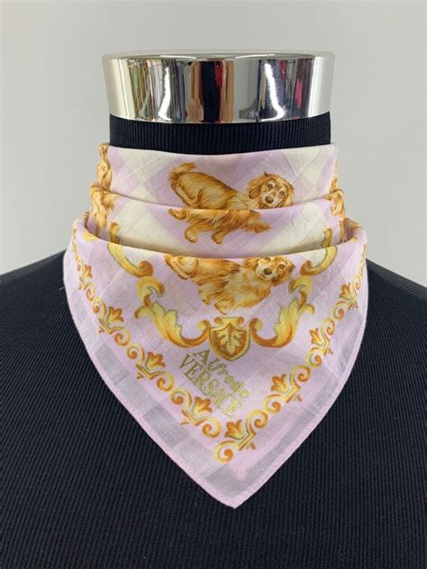 versace handkerchief|Versace and Dior headscarves.